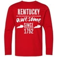thumbnail image 3 of Inktastic Kentucky is Awesome Since 1792 Long Sleeve Youth T-Shirt, 3 of 5