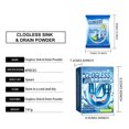 thumbnail image 4 of Qaailabf Drain Cleaner Powder 6pcs Set Professional Strength Sink Pipe Unclog Treatment Fast Acting Chemical Drain Opener for Kitchen Bathroom Sewer Pipes Removes Grease Hair Clogs Deodorizes 15-30, 4 of 9