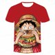 thumbnail image 1 of Verano de una pieza Luffy 3d camiseta Casual pirata Wang mujer niños moda manga corta niños niños impreso T-shirt150 heqiyong CONDUJO, 1 of 2