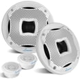 thumbnail image 1 of Altavoces Marinos Duales de 6.5 Pulgadas Lanzar, Sonido Estéreo, Resistente al Agua y al Tiempo, con Potencia de 450 Vatios, Montaje Empotrado, Rodeado con Tela Tratada con Resina, 1 Par, 1 of 8