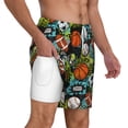 thumbnail image 3 of Gaeub Balls Mens Swim Trunks Stretch Beach Shorts Quick Dry for Men Swim Shorts Swimwear with Pockets- 3X-Large, 3 of 9