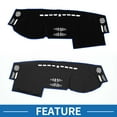 thumbnail image 5 of Unique Bargains Dash Cover Interior Non-Slip for Land Rover LR2 Freelander 2 2007-2014 Polyester Black Blue, 5 of 6