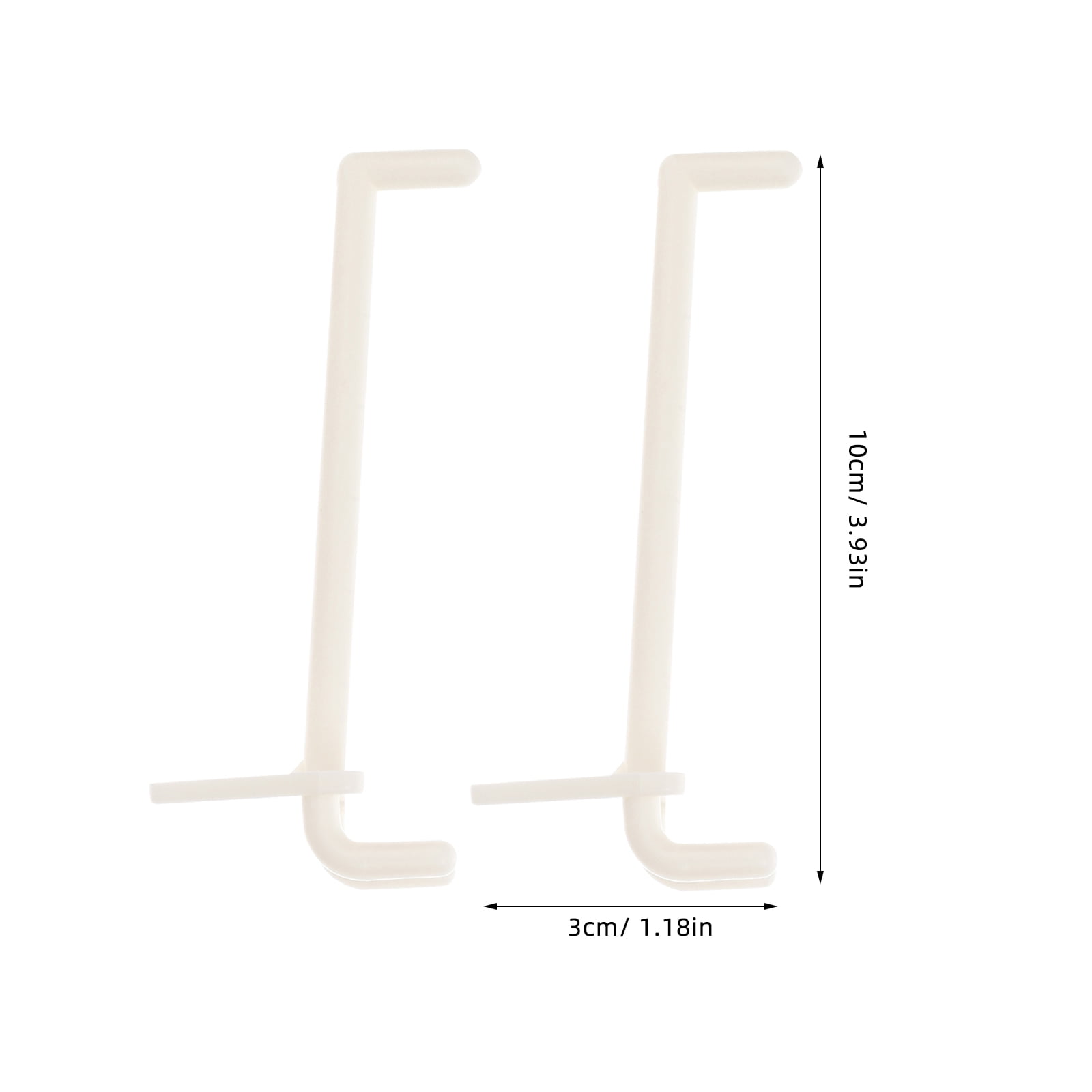 BESTYASH 100Pcs Peg Board Tool Utility Hooks Beige ABS Material Universal Design for Efficient Storage