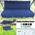 thumbnail image 2 of Clearance Sale!Lisho Swing Cover ,Patio Swing Cover ,Triple Seater Hammock Cover Garden Swing Furniture Cover Uv Resistant Swing Canopy Cover All Weather Protection ,Blue, 2 of 3