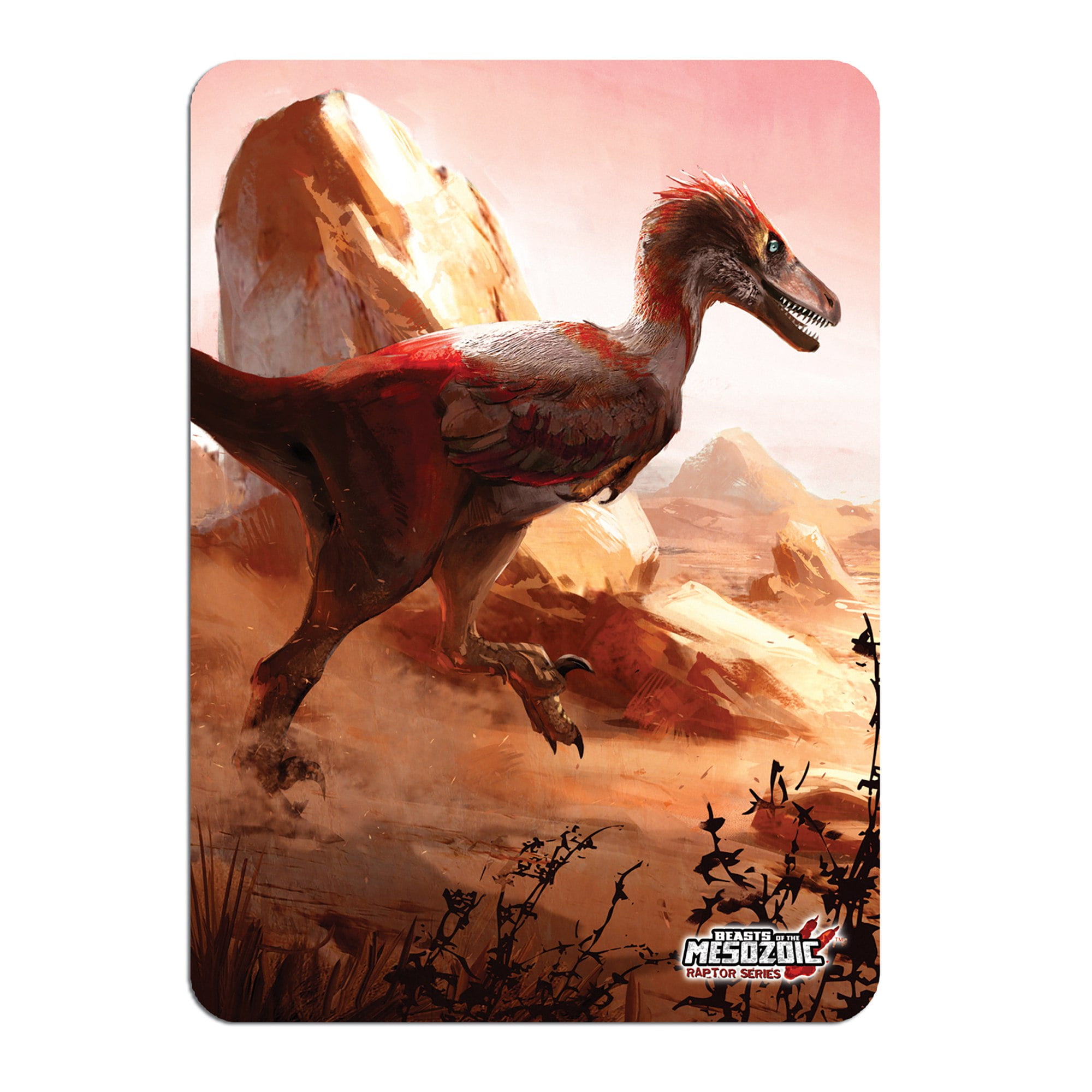 Beasts Of The Mesozoic: Velociraptor Osmolskae Version 2 Red - 1/6 Scale Dinosaur Action Figure -12" Articulated Collectible Miniature, Hand-Painted