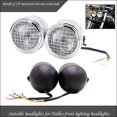 thumbnail image 1 of 8.5 "Universal Motorcycle Dirt Bike Dobles De Montaje Lateral Bombilla H4 55W Negro shamjiam Luz de cabeza dual de la motocicleta, 1 of 8