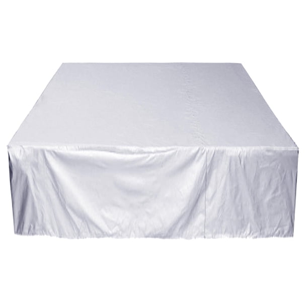 Funda protectora para bañera, impermeable, para baño, patio y jardín 244x244x9cm plata