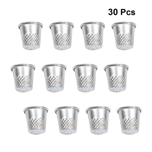 OUNONA 30 Pcs Sewing Supplies Craft Products Knitting Accessories Silver