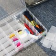 thumbnail image 3 of Caja de Almacenamiento de hilo de bordar de 36 rejillas con Organizador de cuentas de 72 piezas Likrtyny embutido en tela, 3 of 9
