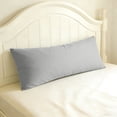 thumbnail image 5 of Ultra Soft Body Pillowcase, Light Gray, 20x54 Inch, Brushed Microfiber with Envelope Closure, 1 Pack, 5 of 7