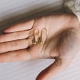 thumbnail image 3 of Gold Teardrop Earrings, 3 of 5
