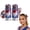 Blue*2, variant on Patriotic Glitter Stick, Red White Blue Body Hair Sparkle, USA Flag Glitter for Summer (Blue)