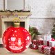 thumbnail image 3 of Bola inflable de Navidad 16 colores LED Adornos colgantes de árbol de Navidad (Santa rojo) Sywqhk Libre de BPA, 3 of 8