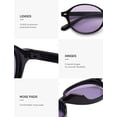 thumbnail image 4 of Gafas de Sol SOJOS de Moda Polarizadas Ovaladas Retro SJ2611 Negro/Púrpura, 4 of 5