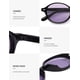 thumbnail image 4 of Gafas de Sol SOJOS de Moda Polarizadas Ovaladas Retro SJ2611 Negro/Púrpura, 4 of 5