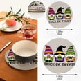 thumbnail image 3 of SKYSONIC Halloween Gnomes Pot Holders Trivets, 2 Pcs Heat Resistant Trivets,Trick Or Treat Cotton Thread Weave Mats for Hot Pads Pans Pot Bowl Teapot for Kitchen Decor, 3 of 7