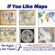Flat Earth Map - 1894 Gleason Map New Standard Map Of The World - 24 x 36 Flat World Poster - Includes eBook - Zetetic Astronomy by Samuel Rowbotham