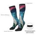 thumbnail image 4 of Naloa Fantasy Mushrooms Thigh High Socks Extra Long Stretchy Sock Women Over Knee High Opaque Stocking Daily Wear, 4 of 6