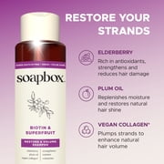 Soapbox Biotin & Superfruit Volumizing Shampoo for Fuller Hair, 16 fl oz