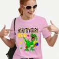 thumbnail image 2 of Camiseta de autismo Rex, camisetas del mes de concientización sobre el autismo, camisetas de dinosaurios, camisetas de manga corta rosa para mujer, camisetas unisex Y2k, ropa para mujer, 2 of 5