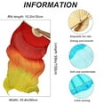 thumbnail image 2 of Duslogis Professional Belly Dance Fans Veils Pair (Left+Right),150x90cm Faux Silk Fan Veils for Oriental Dance Performances Stage Shows（Red-Orange-Yellow）, 2 of 7