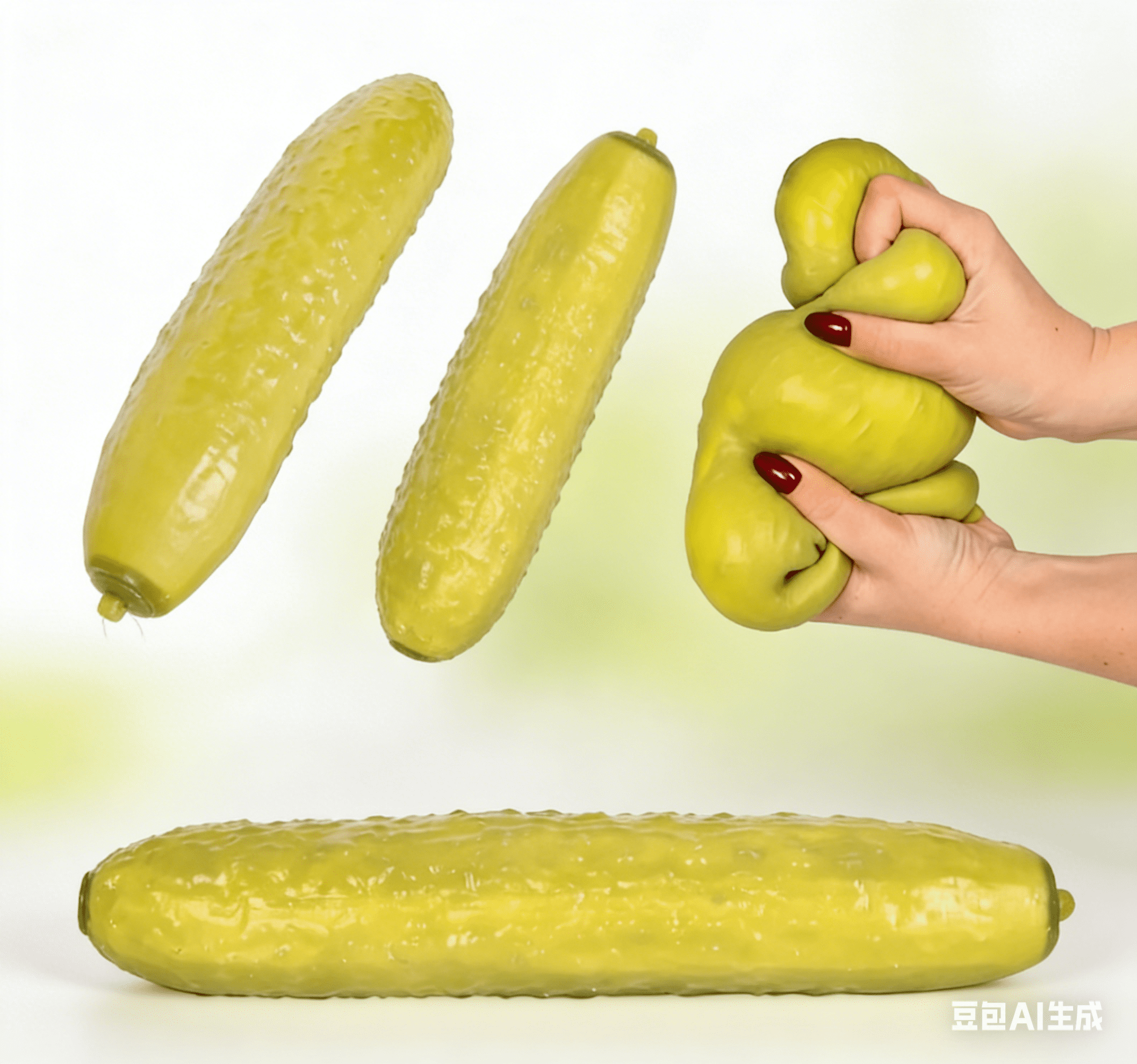 Squeezy PICKLE Sensory Toys, Slow Rising Squishy Relief Soft Tress Relief & Fidget Toys, Cucumber Fruit Toys