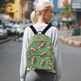 thumbnail image 7 of FORMRS Mini Backpack Purse for Women Travel Daypack Casual Shoulder Bag, American Footballs, 7 of 7