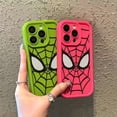 thumbnail image 4 of Funda de teléfono suave de araña de dibujos animados de Color sólido, funda de teléfono anticaída todo incluido para iPhone 15, 14, 13, 12, 11 Pro Plus Pro Max, X, XS, XR, 4 of 5