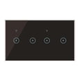 thumbnail image 1 of 2024 Wifi Smart Wall Light Switch 10a Verre Tactile Interuptor Sans Fil 4 Gang Sans Fil à Distance Contr-hy, 1 of 5