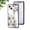 White Flower, variant on SaniMore for iPhone 15 Case, 31 Diamonds Glass Vehicle Magnetic Support Flexible TPU Flower Pattern Cover with 360° Rotatable Ring Kickstand Shockproof Protective Shell, Red Flower