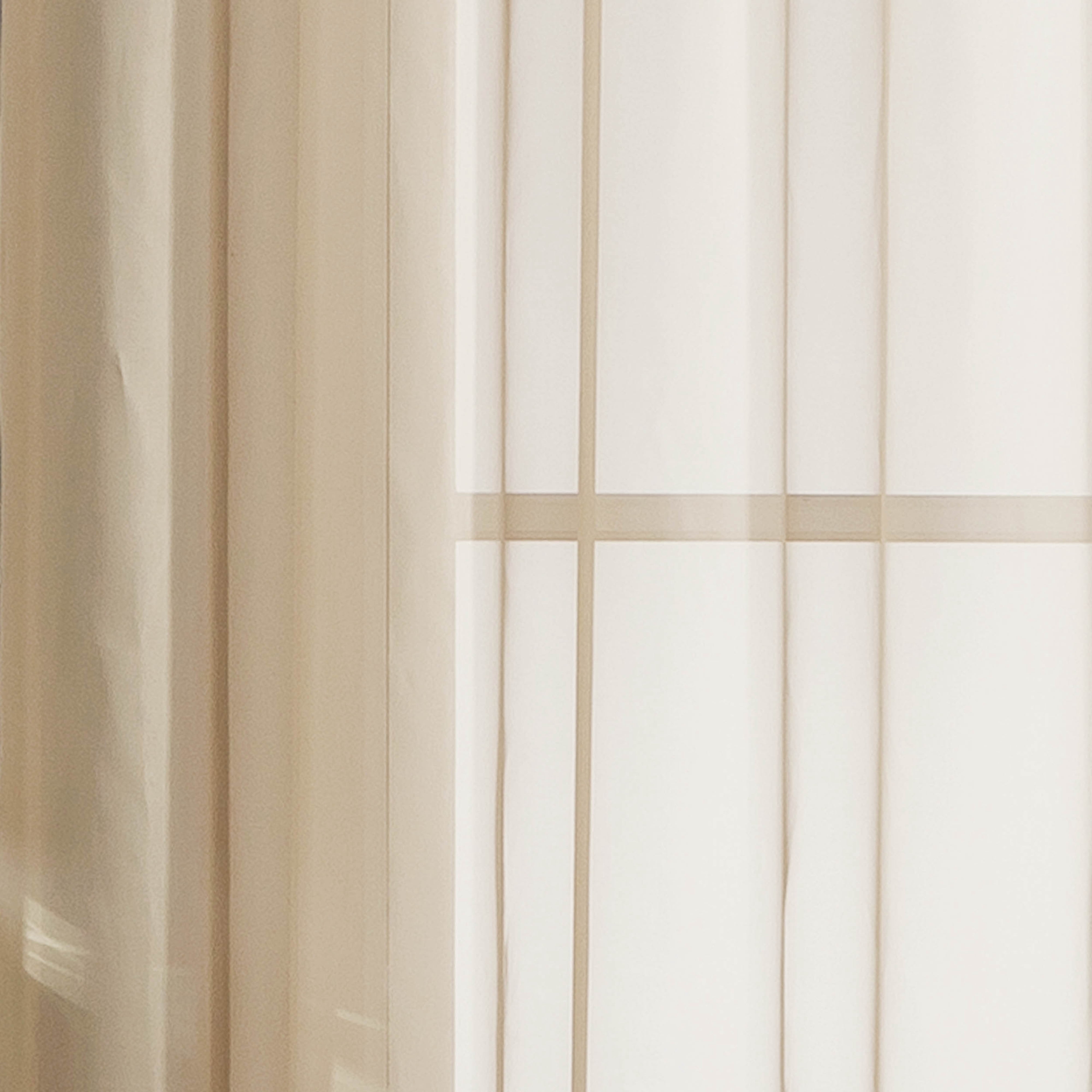 Window Elements Traditional, Contemporary, Farmhouse, Modern 2 Piece Sheer Curtain Set