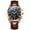 Rose gold, Black, variant on OLEVS Mens Watches Luxury Chronograph Moon Phase Waterproof Luminous Brown Leather Strap Date Rose Gold Classic Watch for Men