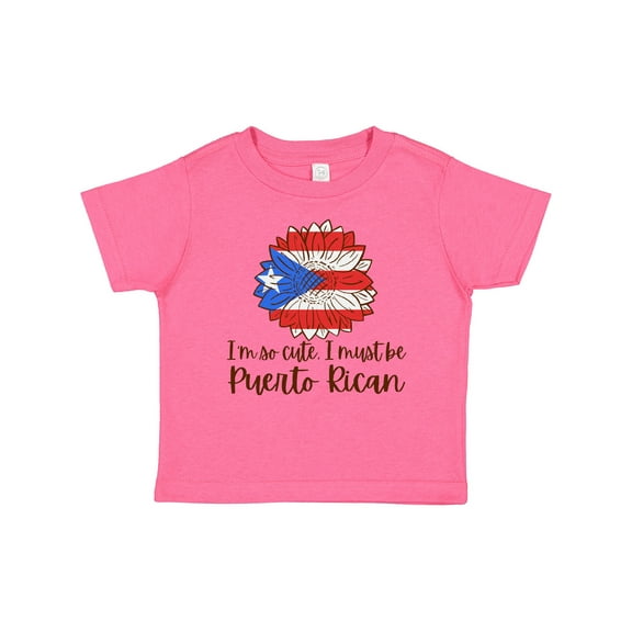 Inktastic I'm So Cute, I Must Be Puerto Rican Sunflower Boys or Girls Baby T-Shirt