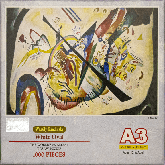 Tomax Miniature Jigsaw Puzzle - Wassily Kandinsky - White Oval (1000 Pieces)