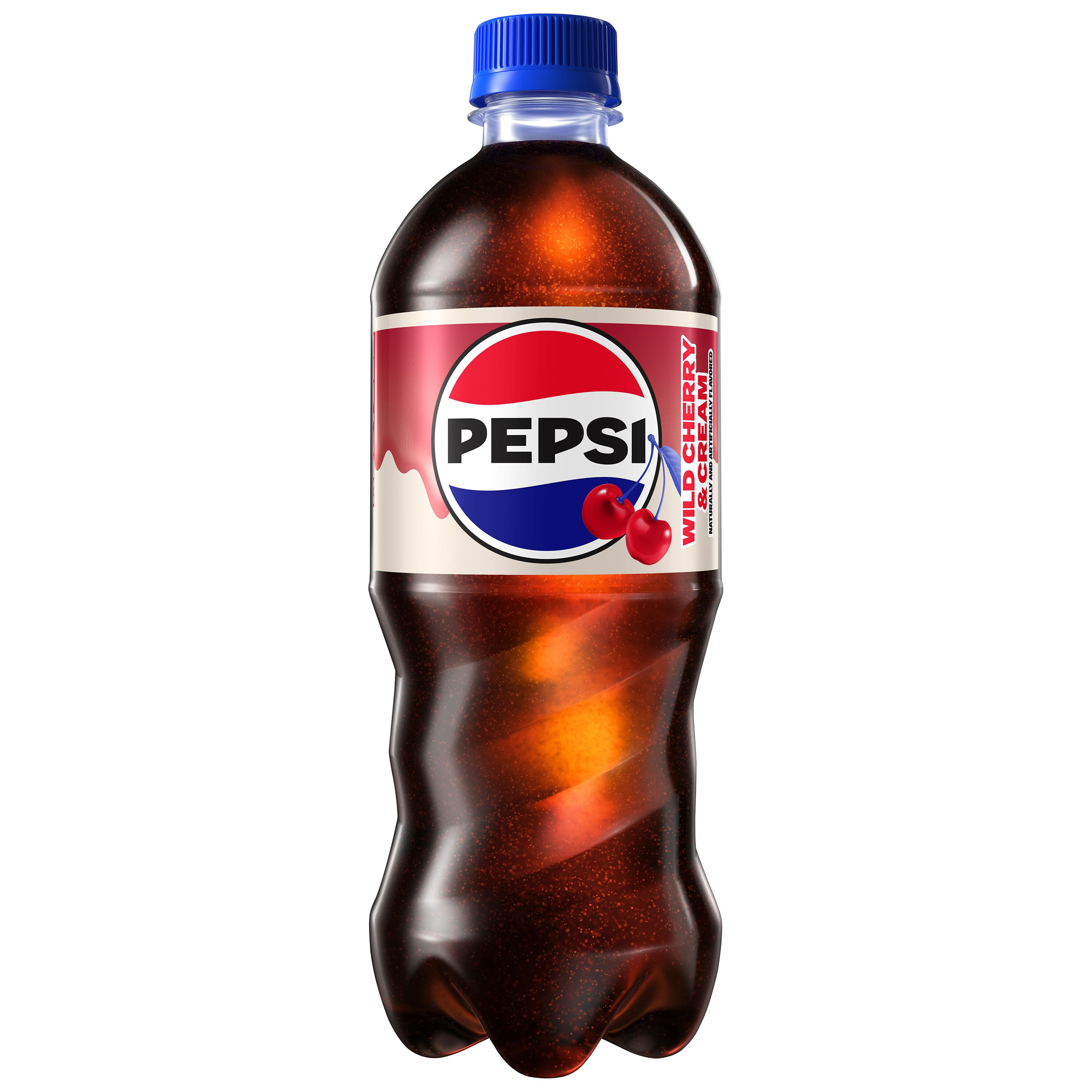 Pepsi Zero Sugar Wild Cherry Cola Soda Pop, 20 Fl Oz, Bottle