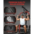 thumbnail image 3 of Home Gym Equipment, Workout Weight Machine with Cable Pulley System, 400LBS Weight Capacity All in One Full Body Exercise Station for Strength Training, Multifunctional Compact Home Gym, 3 of 8