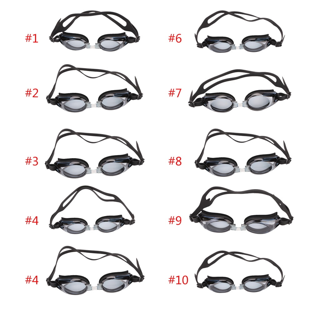 Yosoo Black Nearsighted Anti-fog Swimming Goggles For Adult and Children With Adjustable Head Strap, anti-fog goggles,... by