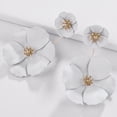 thumbnail image 3 of 1 par de pendientes con forma de flor decorativa con forma de flor decorativa, joyería de moda, 3 of 6