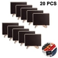 thumbnail image 1 of 20 Pack Mini Chalkboards Signs with Liquid Chalk Marker, Small Wooden, 1 of 5