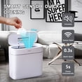 thumbnail image 5 of Joybos Bathroom Trash Can with Lid, 3 Gallon Slim Plastic Waste Basket, Motion Sensor Garbage Bin, 5 of 13