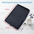 thumbnail image 2 of Aemutady Large Kitchen Plastic Draining Board for Sink Side, 17.7"x12.4" Quick-Drain Ridges Dish Rack, Spacious Countertop Tray, 2 of 6