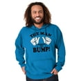 thumbnail image 5 of Man Behind The Bump Baby Announcement Hoodie Hooded Sweatshirt Men Brisco Brands 5X, 5 of 6
