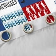 thumbnail image 4 of Castle Fairy Sport Lacrosse Black Out Curtains for Teens,Blue Red Curtains Pack of 2 (42x63 Each),Geometric Plaid Bedroom Curtains,Luxury Bedroom Decor, 4 of 6