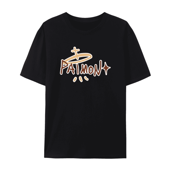 QingYee Genshin Impact Paimon Impression Cute Graphic Unisex Short Sleeve Crewneck Cotton T Shirt