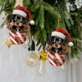 thumbnail image 2 of NSESSHome 2Pcs Christmas Tree Ornaments Decor Dog Pendant Acrylic Car Little Themed Themed Hanging Indoor for Rustic Farmhouse Home Holiday Party Decor Ornament Decoration Gift, 2 of 6