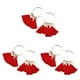 thumbnail image 4 of Jumpingount Pendientes de araña Bohemio Abanico Borla Oreja Cuelga Ornamento Aro Día de San Valentín para Playa Mujeres Niñas Boda Type1 NO1, 4 of 6