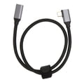 thumbnail image 2 of Cable USB C A USB C 3,1 Gen 2 De 10gbps, ángulo Recto, 90 Grados, Macho A Hembra, 100W, 20V, 5A, Carga 4K, 60Hz, Cable De Alta Velocidad De 10Gbps, 2 of 7