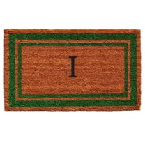 Calloway Mills Green Border 18" x 30" Monogram Outdoor Doormat (Letter I)