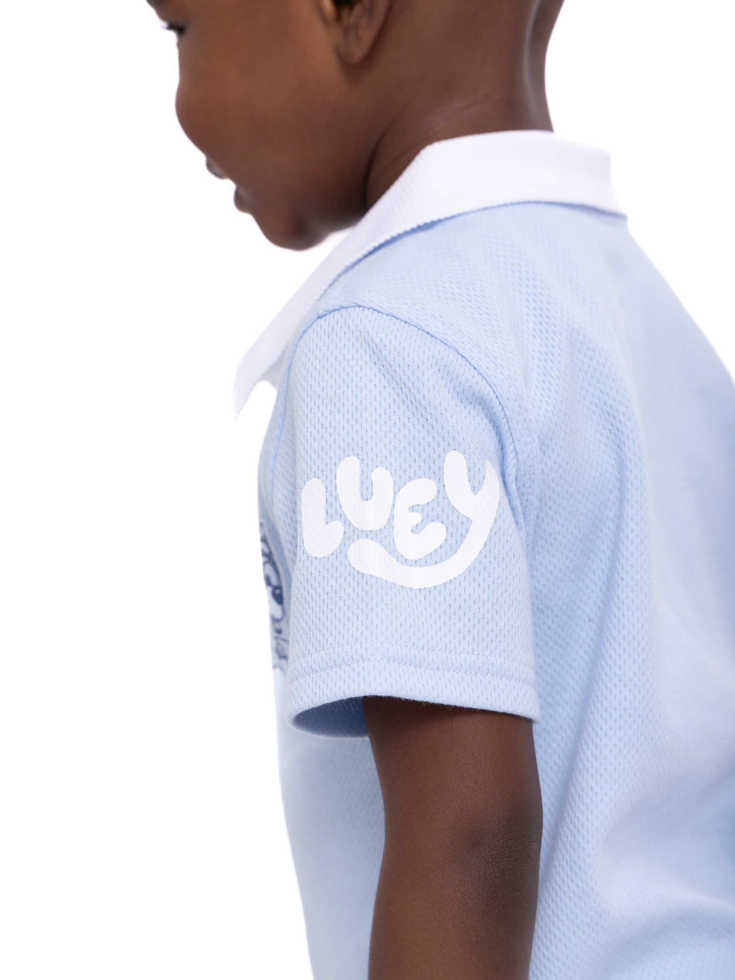 Bluey Toddler Boys Short Sleeve Polo Top and Shorts Set, 2-Piece, Sizes 2T-4T