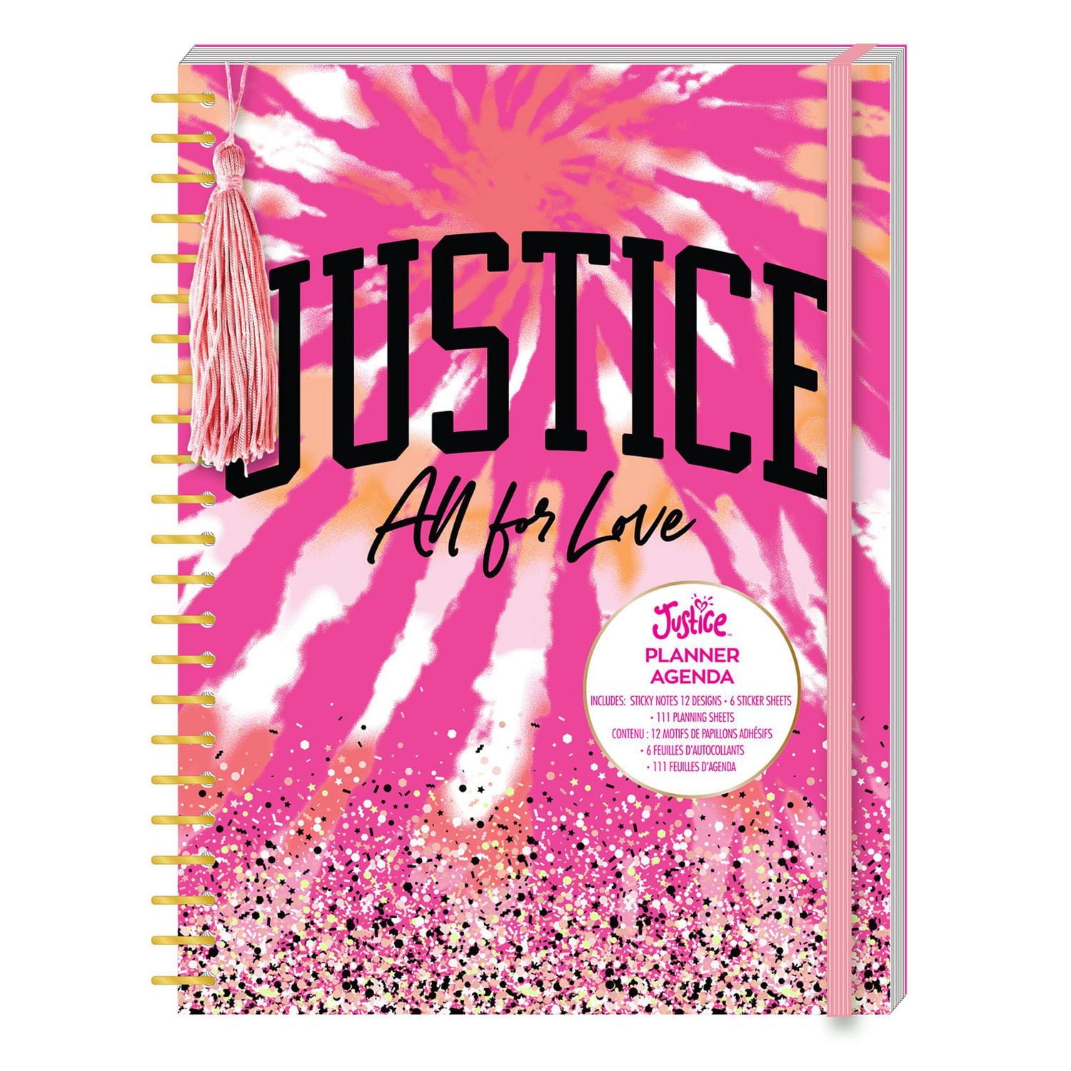 Justice Tie-Dye Planner Agenda